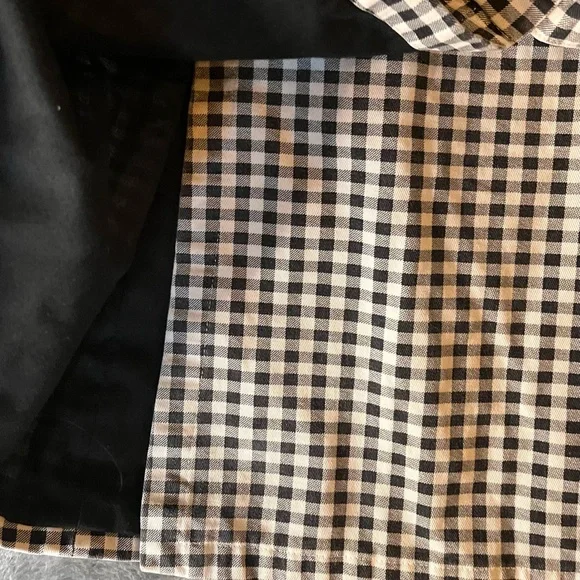 Forever 21 Black and White Gingham Belted Mini Skirt Size Small - Picture 4 of 9